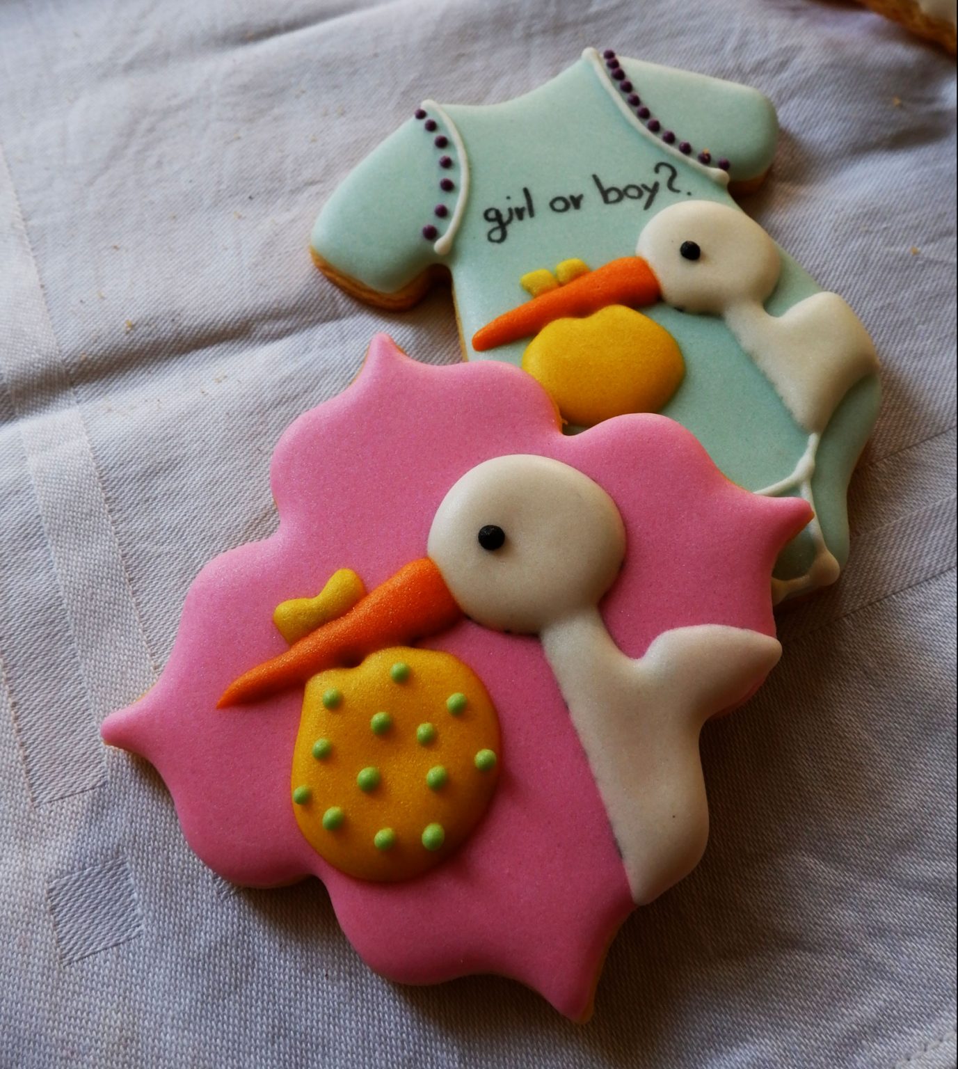 Stork Bringing Baby 1