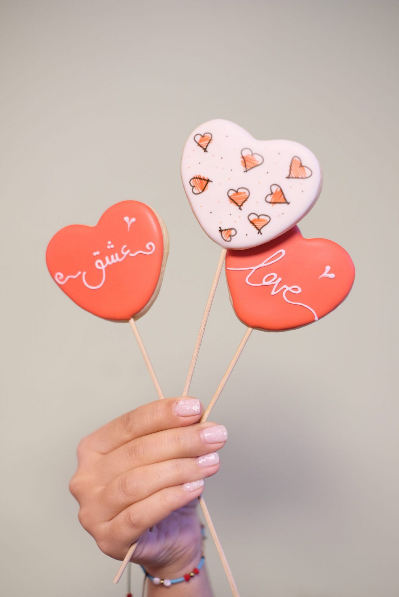 Valentine Hearts Pop Cookie