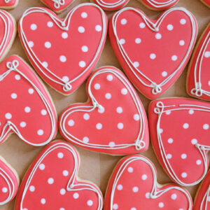 Valentine Heart Cookies - Mara Cookies