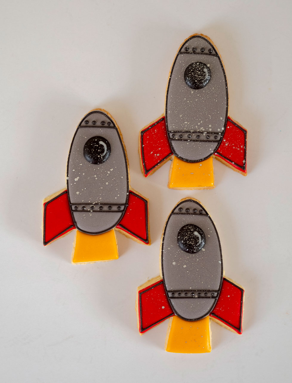Spaceship Cookies - Mara Cookies