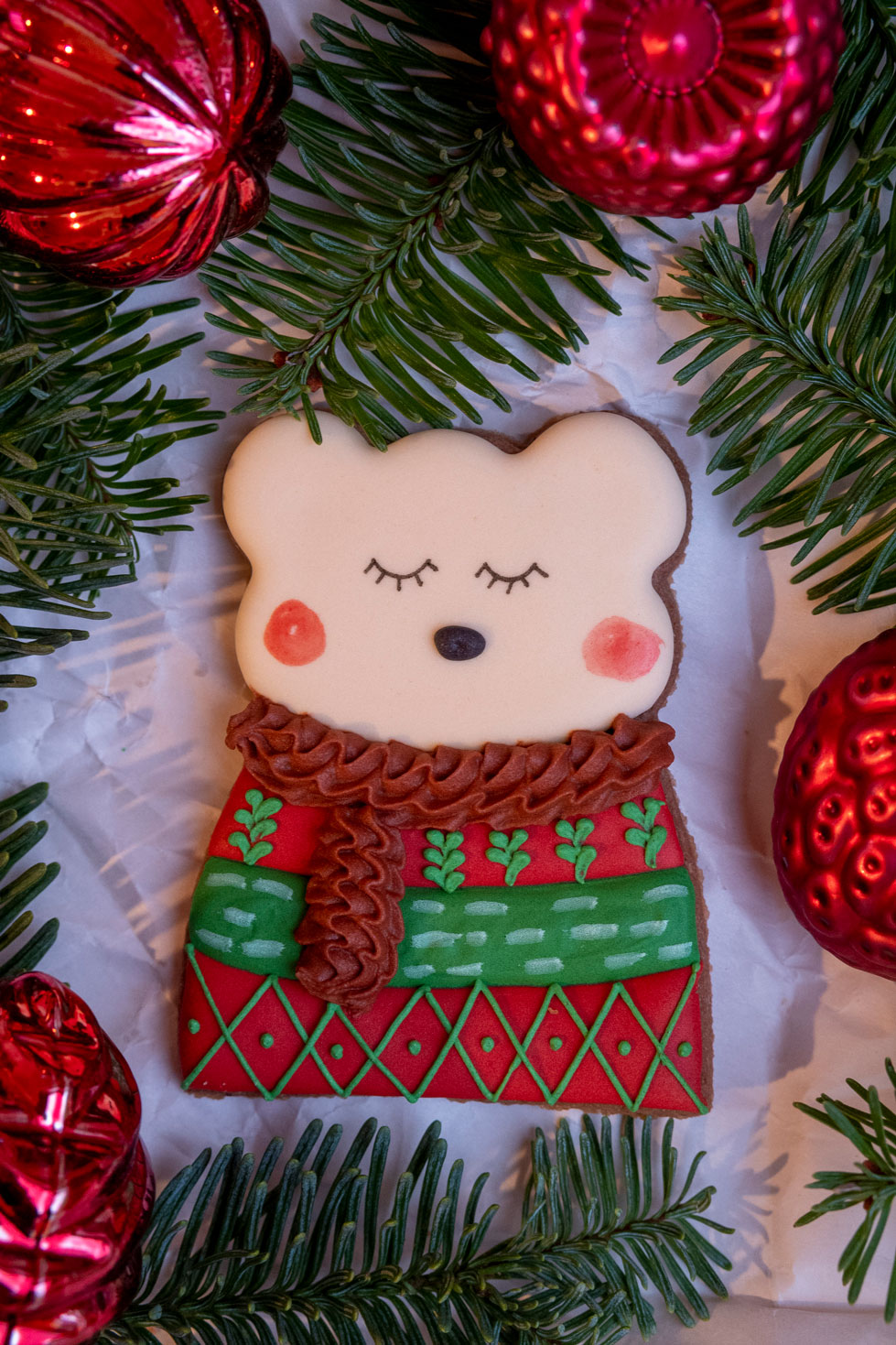 Bear Cookies - Christmas Cookies - Mara Cookies
